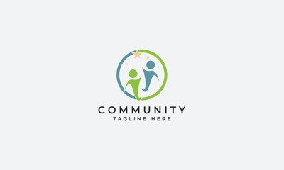 Community logo design vector template