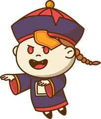 Cute Jiangshi Illustration