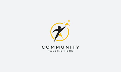 Community logo design vector template