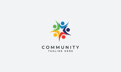 Community logo design vector template