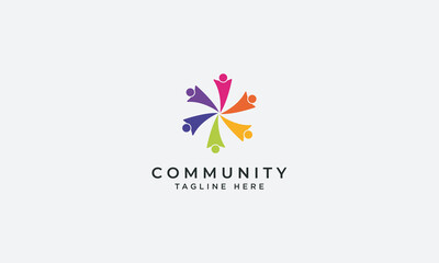 Community logo design vector template