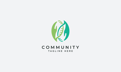 Community logo design vector template