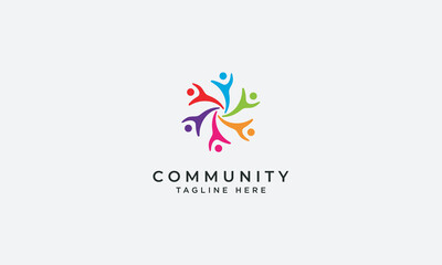 Community logo design vector template