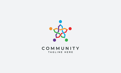 Community logo design vector template