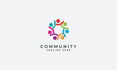 Community logo design vector template
