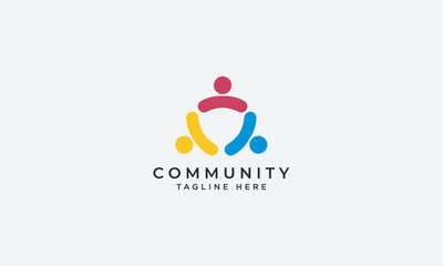 Community logo design vector template