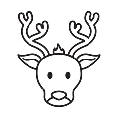 deer head animal icon