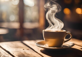 cup of coffee on table