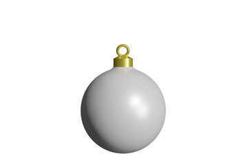 christmas ball isolated on white