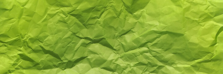 Abstract empty clean crumpled paper background vector. Elegant parrot green textile background.