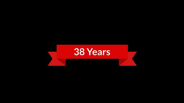 38 Years Red Ribbon Animation