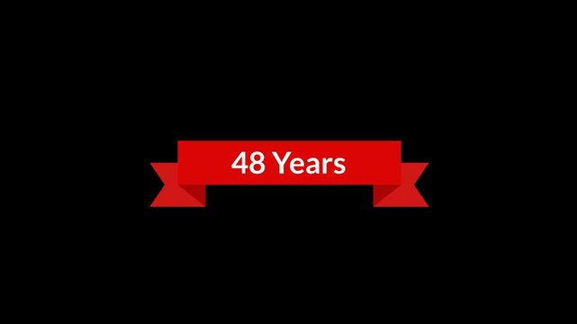 48 Years Red Ribbon Animation