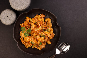 American Goulash or Slumgullion is an American Comfort Dish, Made From Elbow Pasta, Beef and...
