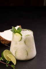 Coconut Mojito or Coconut Limeade or Limonada De Coco 
