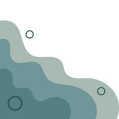 Abstract Wavy Corner