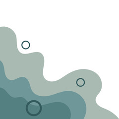 Abstract Wavy Corner