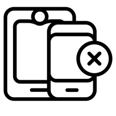 No gadget Line Icon