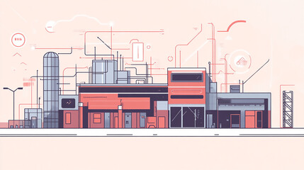 Obraz premium Modern Architecture building construction perspective design white background A detailed drawing depicting a spacious living room with elegant stairs leading to an upper level, Draw sketch architectu 