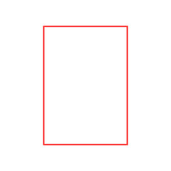 blank frame isolated