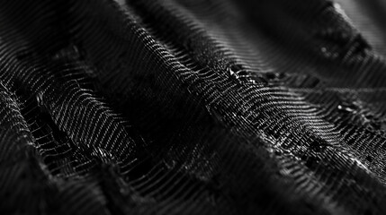 A striking monochrome design depicting smooth, flowing waves, presenting a modern and sleek...