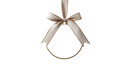 White round gift tag, created with Generative AI technology, PNG