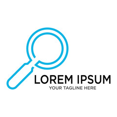 searching logo design vector template