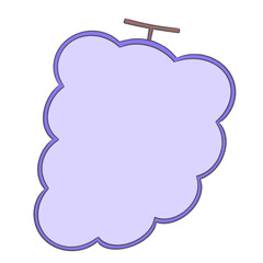 シンプルなぶどうのフレーム