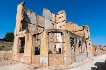 Old town of Belchite, Spanish Civil War Site, Zaragoza, Spain