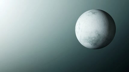 A minimalist depiction of a moon against a gradient background, evoking a serene cosmic atmosphere.
