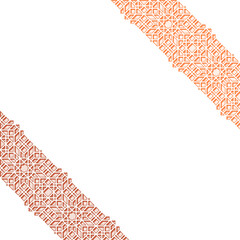 Islamic Diagonal Ornament Textured with Silhouette Effect