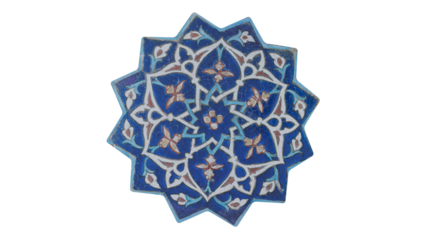 Persian Ornament 3D Render on Transparent Background