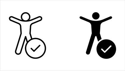 Accessibility icon set. universal access vector symbol on white background. blind disability people or visually impaired access web button.