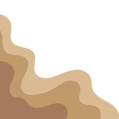 Abstract Wavy Corner