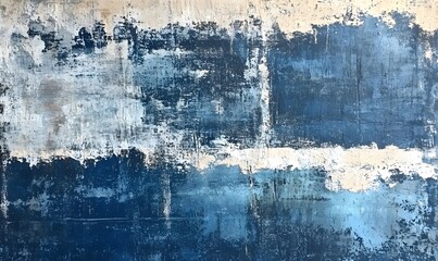 Obraz premium Abstract grunge background for design with textured surface in shades of blue and gray, Generative AI 