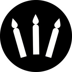 Happy birthday single vector icon