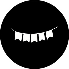 Happy birthday single vector icon