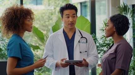 Obraz premium The Medical Professionals in Discussion