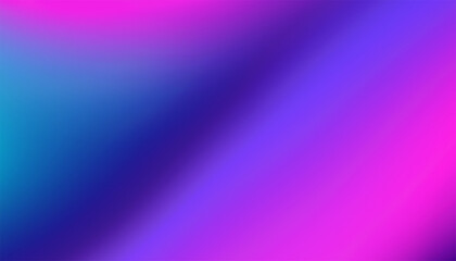 Purple Blue Gradient Vibrant Dreamy Vector Background. Sunrise, Sunset, Sky, Water Color Overlay Neon Design Element. Luxury Trendy Holograph Defocused Texture. Digital Funky Cool Tech Gradient Paper.