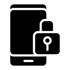 Digital lock Solid Icon