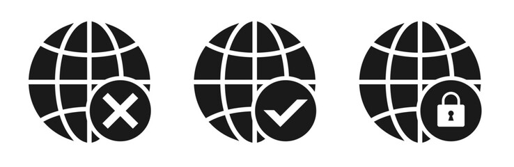globe internet network icon