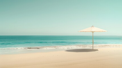 Simple beauty of a beach holiday captured in minimalist form