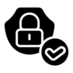 Obraz premium Authentication Solid Icon