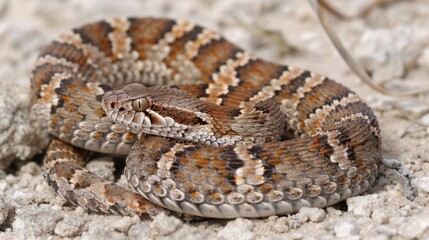 Obraz premium Snake Venom: A complex array of proteins and enzymes, snake venom serves to immobilize prey, often leading to paralysis, severe tissue injury, or internal bleeding. 