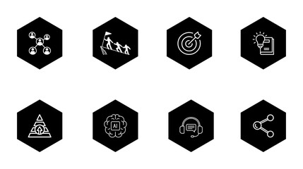 Naklejka premium Business Icon Set
