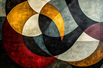  colorful wall with many different shapes and colors. The wall is a piece of art and has a vibrant and lively feel to it