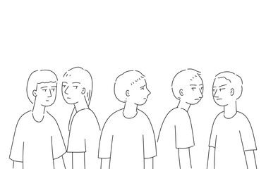 Silhouette of a boy get stress and sad emotion with stigma in children mental health concept.