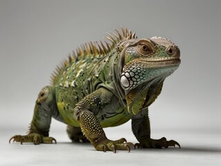 Obraz premium iguana in the zoo,iguana on a tree,iguana in the zoo