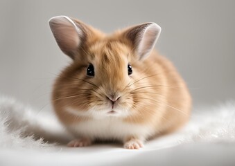 A small furry animal with a white background.