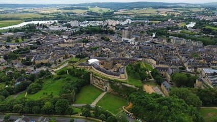 drone photo Sedan castle france europe