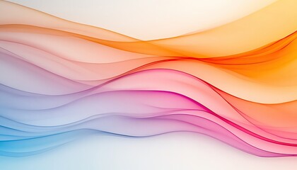 Fototapeta premium A serene abstract composition with soft, blended hues and smooth transitions, creating a calming effect, isolated on a white background, high resolution 8K